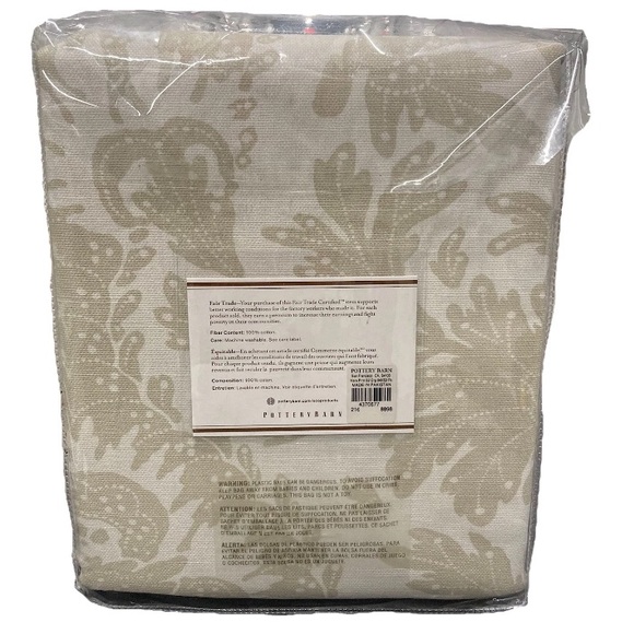 Pottery Barn Drapes Maris 50” x 84” Pair Pole Top Curtains Color Flax New Open - Picture 2 of 5